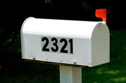 mailbox numbering