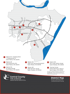 Central County Fire and Rescue district boundary map